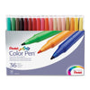 Pentel S360-12, S360-18, S360-24, S360-36 Arts Color Pens, Assorted Color Set