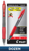 Pilot 15125-31258 G2-10 Premium Gel Roller Pens, 1.0 mm Bold Point, Dozen Box