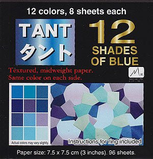 Tant Origami Paper - 3 inch Blue