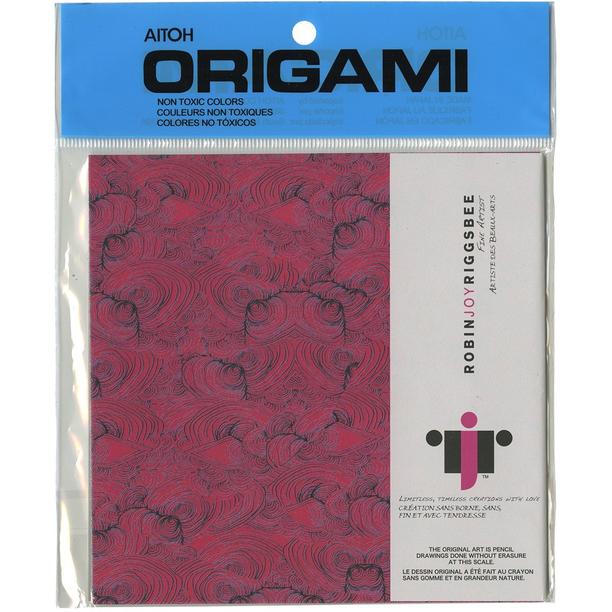 Aitoh Robin Joy Riggsbee Origami Paper, 6 Inch Square