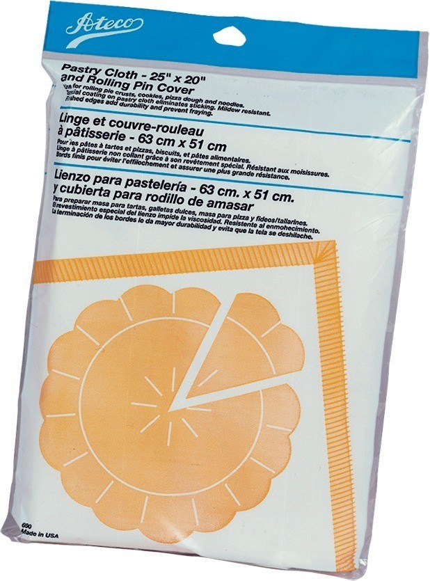 Ateco 690 Pastry Cloth & Rolling Pin Cover, 25" X 20"