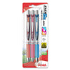 Pentel BL77BP3A, BL77BP3B, BL77BP3C, BL77BP3M, BL77BP3M1, BL77BP3M2 EnerGel RTX Retractable Liquid Gel Pens, 0.7mm Metal Tip, 3-Pack