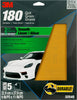 3M 32545 Sandpaper, 180 Grit, 9 in x 11 in, 5 Sheets per Pack