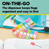 Post-it 680-PGOP2 Flags 0.94 in. x 1.7 in. Assorted Bright Colors (Pink, Green, Orange, Purple)