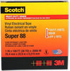 Scotch Super 88 Vinyl Electrical Tape, Black, All-Season Heavy Duty, Rubber Resin Adhesive, 8.5 mil
