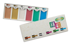 Boku-Undo 15500 Japanese Gansai Watercolor Paint, Metallic 6 Color Set