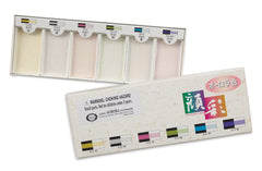 Boku-Undo 15501 Japanese Gansai Watercolor Paint, Aurora 6 Color Set