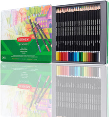 Derwent 2301938 Academy Colored Pencils, 3.3 mm Core, Metal Tin, 24 Count