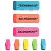 Ticonderoga X38931 Assorted Erasers, Neon Colors, 15 Count