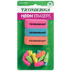 Ticonderoga X38931 Assorted Erasers, Neon Colors, 15 Count
