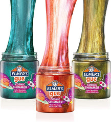 Elmer's Gue 2120935 Premade Slime, Cosmic Shimmer Glitter Slime, Variety Pack, 3 Count