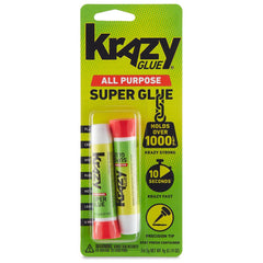 Krazy Glue KG517 All Purpose Precision Tip Super Glue, Fast Drying, Clear, 2 gram, 2 Count