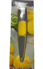 LuPro LPKT-P1081 4-in-1 Citrus Zester with Cover, Stainless Steel, Boxed