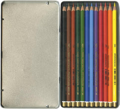 Koh-I-Noor FA3722.12/FA3724.24 Mondeluz Aquarell Colored Pencil Set in Tin
