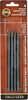 Koh-I-Noor FA8911.4BC Progresso Woodless Graphite 4-Pencil Set, HB, 2B, 4B, 6B Degrees, Black