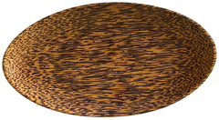 LuPro LPKT-WTH85 Palm Wood Oval Salad Dish, Brown