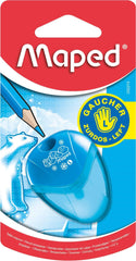 Maped 032210 I-Gloo Left-Handed Canister Pencil Sharpener, 1 Hole, Assorted Colors