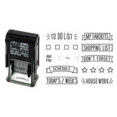 Midori 35376-006 Rotating Paintable Stamp, To Do List, 10 Designs