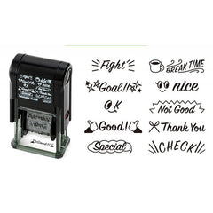 Midori 35377-006 Rotating Paintable Stamp, English Message, 10 Designs