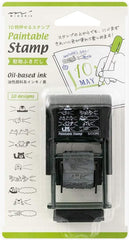 Midori 35378-006 Rotating Paintable Stamp, Animal Pattern, 10 Designs