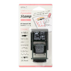 Midori 35380-006 Rotating Paintable Stamp, Cat Pattern, 10 Designs