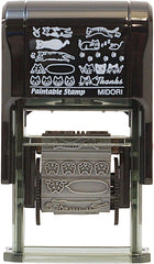 Midori 35380-006 Rotating Paintable Stamp, Cat Pattern, 10 Designs