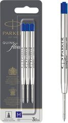 Parker 2119151-2119154 QUINKflow Ballpoint Pen Ink Refills, 0.7 mm Medium Tip