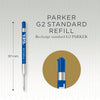 Parker 2136210-2136231 Jotter Originals Gel Ink Refills, 0.7 mm Medium Tip, 2-Count