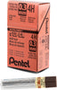 Pentel 300 Super Hi-Polymer Lead Refills,  0.3 mm Extra Fine, 12 Leads per Tube, Box of 12 Tubes