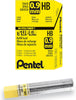 Pentel 50-9 Super Hi-Polymer Lead Refills, 0.9 mm Bold Line, 15 pcs per Tube, Box of 12 Tubes