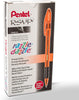 Pentel BK91RD R.S.V.P. Razzle-Dazzle Ballpoint Pens, 1.0 mm Medium Line, 12 Pens