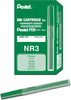 Pentel NR3 Low Odor Refill Cartridges For Handy Line S Permanent Markers, Box of 12