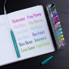 Pentel SES15CPC12/SES15C2PC12 Arts Sign Pen Brush Tip, Flexible Point, 12 Assorted Colors