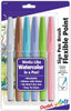 Pentel SES15C2BP6M/SES15C2BP6M1 Arts Sign Pen Brush Tip, Flexible Point, 6 Assorted Pastel Colors
