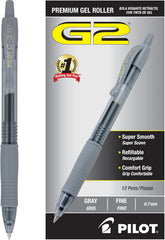 Pilot 17137-31187 G2-07 Premium Gel Roller Pens, 0.7 mm Fine Point, Dozen Box