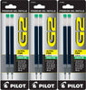 Pilot 77287-77003 G2-38 Gel Ink Rolling Ball Pen Refills, 0.38 mm Ultra Fine Point, 3 Packs