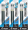 Pilot 77278-77280 Precise V7 RT Rolling Ball Liquid Ink Refills, 0.7 mm Fine, 3 Packs