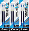 Pilot 77278-77280 Precise V7 RT Rolling Ball Liquid Ink Refills, 0.7 mm Fine, 3 Packs