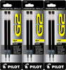 Pilot 77289-77365 G2-10 Gel Ink Rolling Ball Pen Refills, 1.0 mm Bold Point, 3 Packs