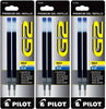 Pilot 77289-77365 G2-10 Gel Ink Rolling Ball Pen Refills, 1.0 mm Bold Point, 3 Packs