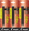 Pilot 77320-77326 FriXion Ball Erasable Gel Ink Refills, 0.7 mm Fine Point, 3 Packs of 2 Refills