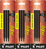 Pilot 77330-77336 FriXion Ball Erasable Gel Ink Refills, 0.7 mm Fine Point, 3 Packs