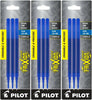 Pilot 77343-77344 FriXion Point Erasable Gel Ink Refills, 0.5 mm Extra Fine Point, 3 Packs