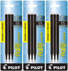 Pilot 77350-77351 FriXion Ball Erasable Gel Ink Refills, 0.5 mm Extra Fine Point, 3 Packs
