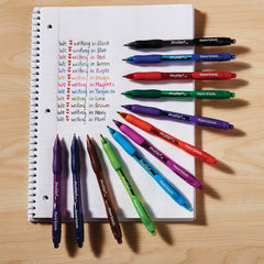 Paper Mate 1788863 Profile Retractable Ballpoint Pens, 1.4 mm Bold, 12 Assorted Colors