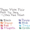Paper Mate 1927694 Flair Felt Tip Pens, Ultra Fine Point, 0.4 mm, 8 Assorted Colors