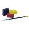 Prang X80900 Tempera Cake Set With Brush, 9 Assorted Colors