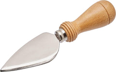 Ghidini R415 Stainless Steel Cheese Knife with Wooden Handle, 6.5 Inch, Made in Italy