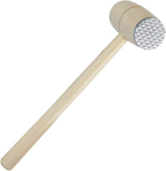 SCI Scandicrafts WPL86 Beech Wood and Aluminum 12 Inch Meat Tenderizer