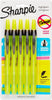 Sharpie 1740822 Retractable Highlighters, Chisel Tip, Fluorescent Yellow, 5-Count